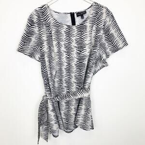 Lane Bryant Zebra Print Drop Waist Top 28